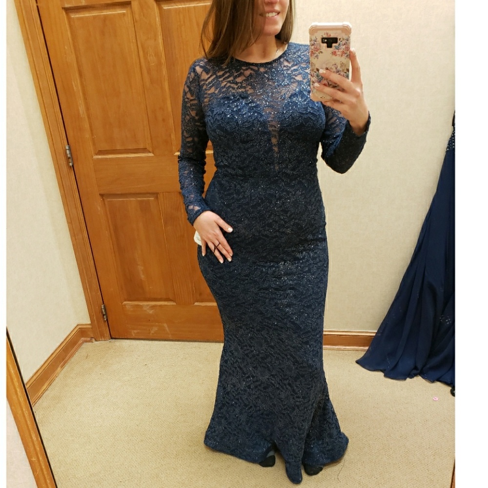 B. Darlng long sleeve glitter dress